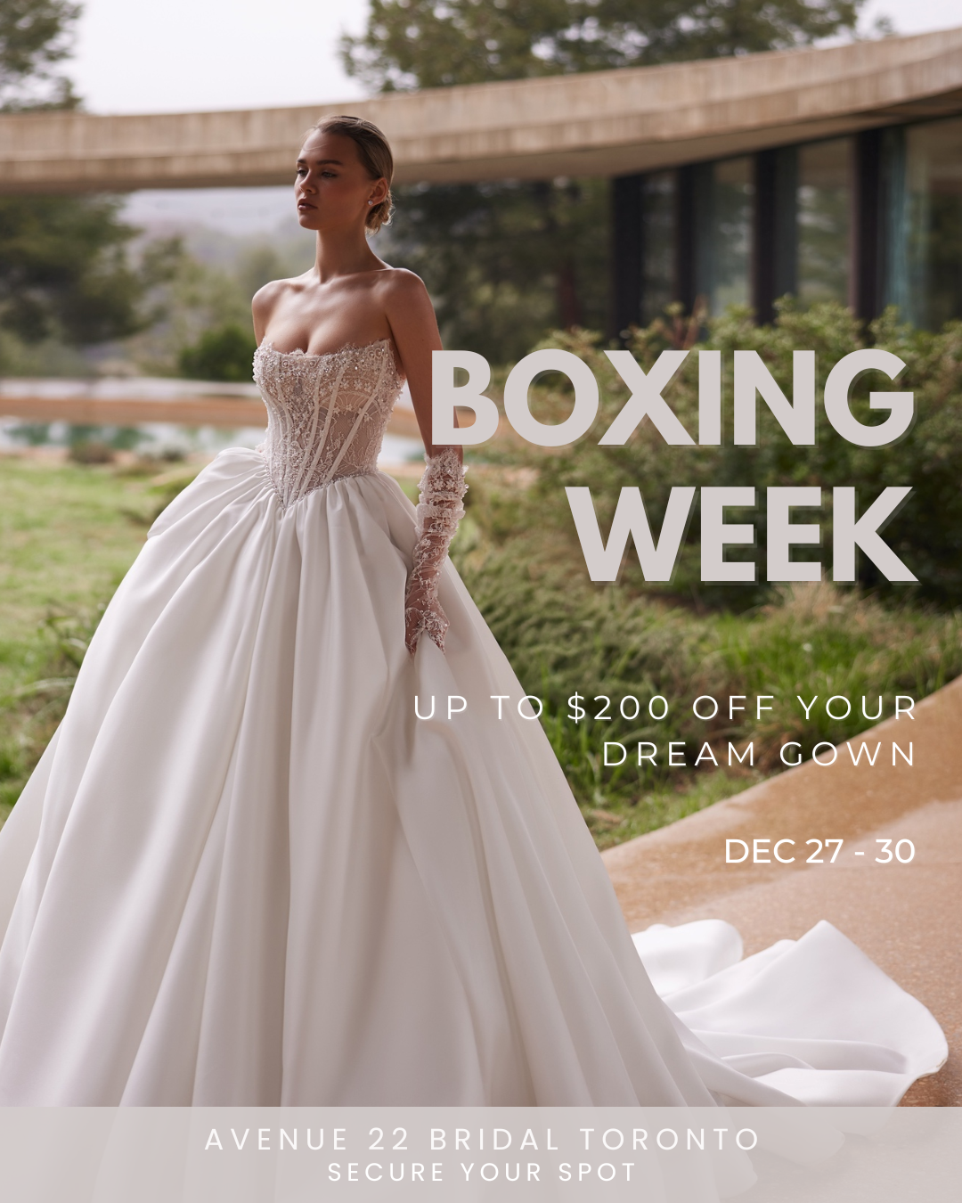 Boxing Week Bridal Sale