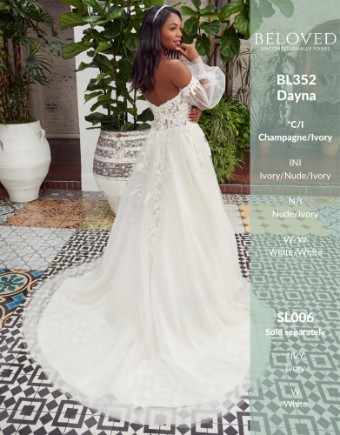 Beloved by Casablanca #BL352 - Dayna #2 Ivory/Nude/Ivory thumbnail