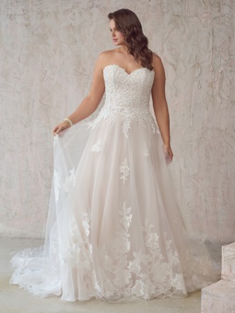 Maggie Sottero #BRITNEY (22MC932A01 - Unlined Bodice, Glitter Tulle 3) #3 thumbnail