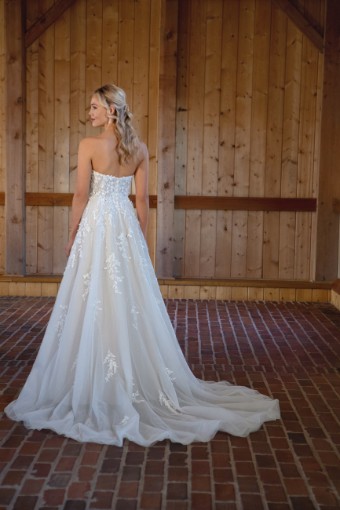 Essense of Australia #D3529 #2 (IV-IV) Ivory Lace Tulle and Regal Organza over Ivory Gown thumbnail