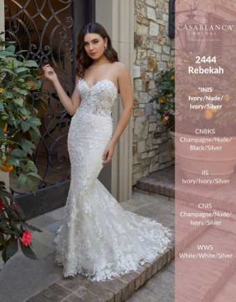 Casablanca Bridal #2444 - Rebekah #1 Champagne/Nude/Ivory/Silver thumbnail