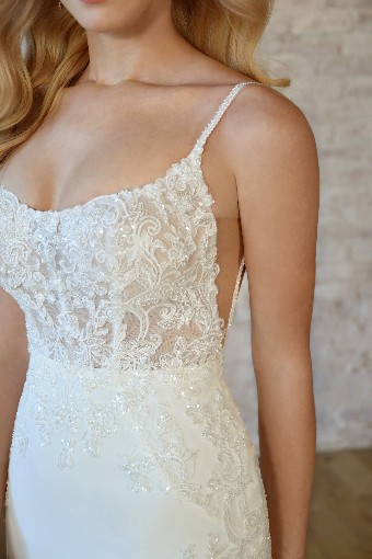 Stella York #7531 #2 default (PI-PL) Pure Ivory Gown w Porcelain Tulle Illusion thumbnail