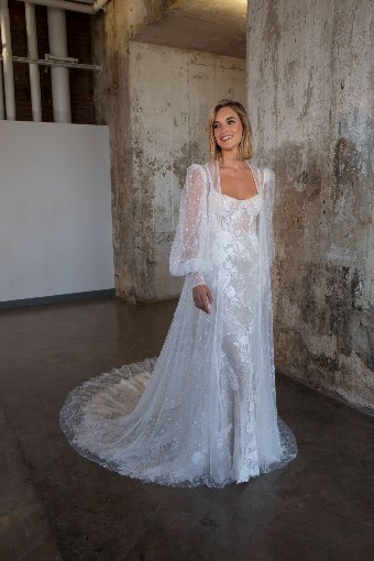 Martina Liana Luxe #LE1226 #0 default (IVIV-PL) Ivory Lace & Tulle over Ivory Gown w Porcelain Tulle Illusion thumbnail