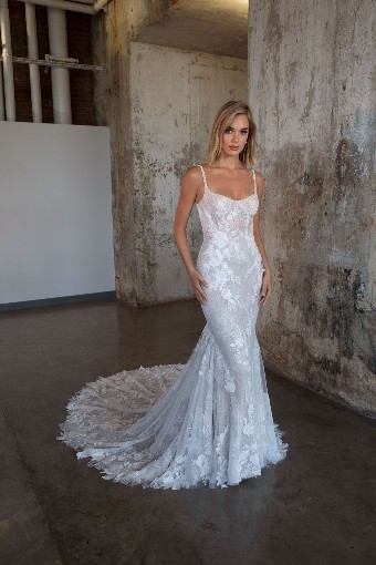 Martina Liana Luxe #LE1226 #1 (IVIV-PL) Ivory Lace & Tulle over Ivory Gown w Porcelain Tulle Illusion thumbnail