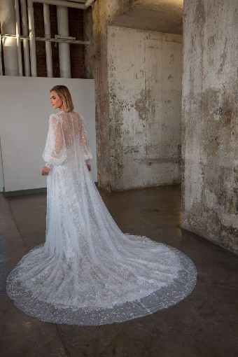 Martina Liana Luxe #LE1226 #2 default (IVIV-PL) Ivory Lace & Tulle over Ivory Gown w Porcelain Tulle Illusion thumbnail