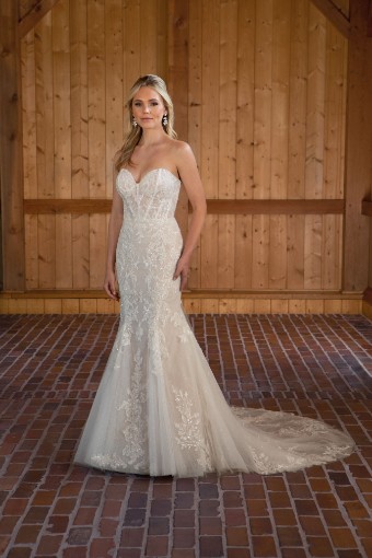 Essense of Australia #D3647 #0 default (IVIV-IV) Ivory Lace & Tulle over Ivory Gown w Ivory Tulle Illusion thumbnail