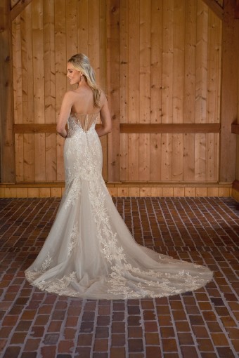 Essense of Australia #D3647 #1 (IVIV-IV) Ivory Lace & Tulle over Ivory Gown w Ivory Tulle Illusion thumbnail