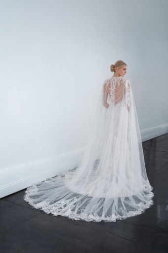 Martina Liana #1651 #4 (IVIV-PL) Ivory Lace & Tulle over Ivory Gown w Porcelain Tulle Illusion thumbnail
