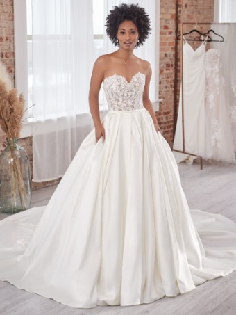 Sottero and Midgley #Zulima-22SV561B01 #0 Ivory/Silver Accent thumbnail