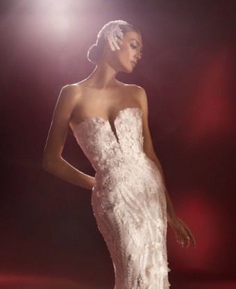Pronovias #Yoshida - Dress only #2 Off White/Nude thumbnail