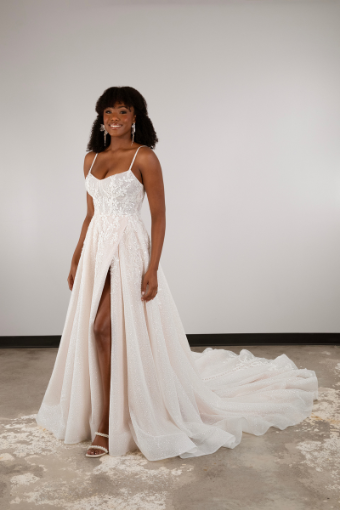 Essense of Australia #D3812 #0 (IV-IV) Ivory Lace Tulle and Regal Organza over Ivory Gown thumbnail