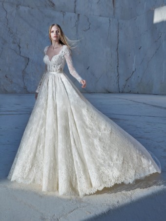Pronovias #2310W45 - A-Line Skirt #0 Off White thumbnail