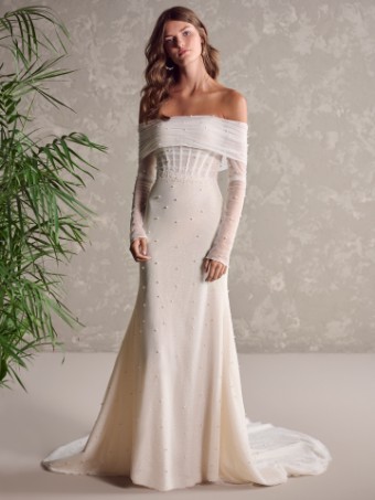 Maggie Sottero #DREW MARIE (23MB724B01) #3 Ivory (gown with Ivory Illusion) thumbnail