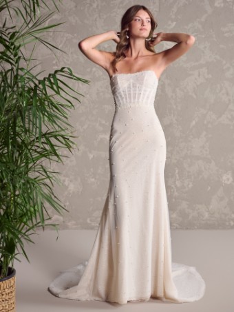 Maggie Sottero #DREW MARIE (23MB724B01) #1 Ivory (gown with Ivory Illusion) thumbnail