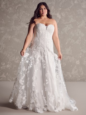 Maggie Sottero #DEMETRIA (24MS185A01) #4 default All Ivory (gown with Ivory Illusion) thumbnail