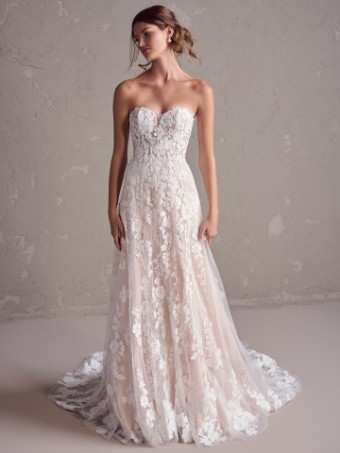 Maggie Sottero #DEMETRIA (24MS185A01) #1 All Ivory (gown with Ivory Illusion) thumbnail