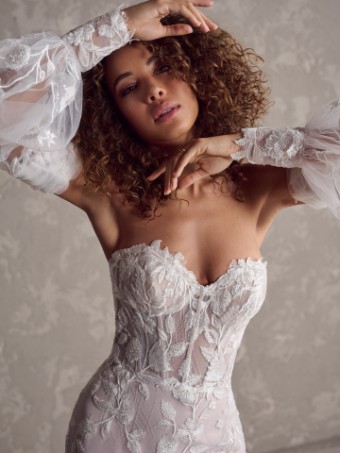 Maggie Sottero #FAIRCHILD (24MB211A01) #0 All Ivory (gown with Ivory Illusion) thumbnail