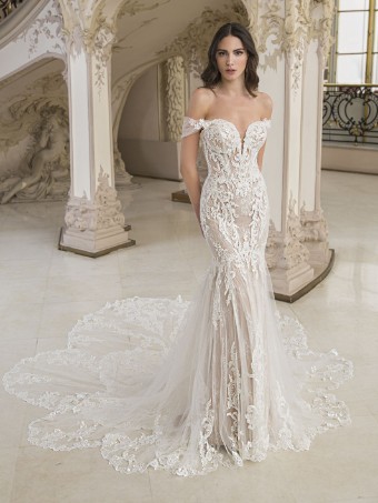 Elysee By Enzoani #Cleopatre #0 Ivory/Ivory Lining/Nude Tulle thumbnail
