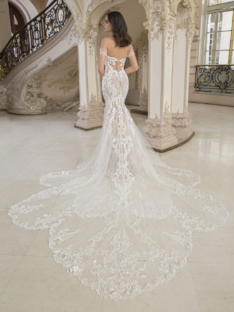 Elysee By Enzoani #Cleopatre #1 Ivory/Ivory Lining/Nude Tulle thumbnail