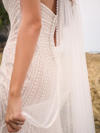 Sottero and Midgley #IRAVATI (24SB145A01 - Illusion sides) #1 Ivory over Nude (gown with Natural Illusion) thumbnail