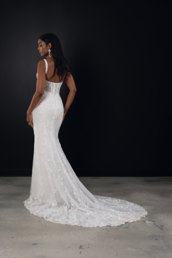 Martina Liana #1821 #1 (IVBC-PL) Ivory Lace Tulle & Regal Org ov BSC Gown w PLN Tulle Plunge thumbnail