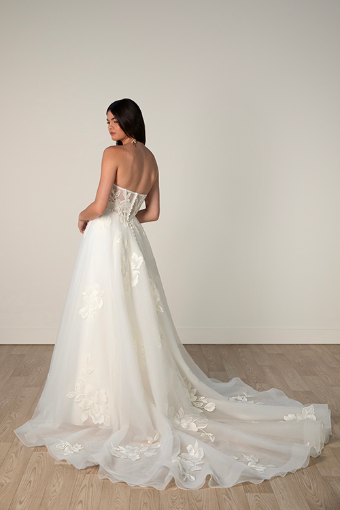 Stella York #7975 #1 (IV-BC) Ivory Lace and Tulle over Biscotti Gown thumbnail