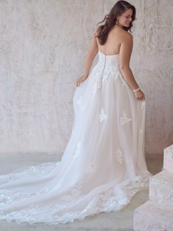 Maggie Sottero #BRITNEY (22MC932A01 - Unlined Bodice, Glitter Tulle 3) #3 All Ivory (gown with Ivory Illusion) thumbnail