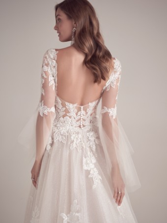 Maggie Sottero #BRITNEY (22MC932A01 - Unlined Bodice, Glitter Tulle 3) #6 All Ivory (gown with Ivory Illusion) thumbnail
