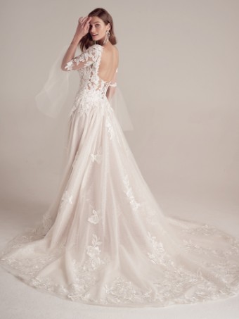Maggie Sottero #BRITNEY (22MC932A01 - Unlined Bodice, Glitter Tulle 3) #5 All Ivory (gown with Ivory Illusion) thumbnail