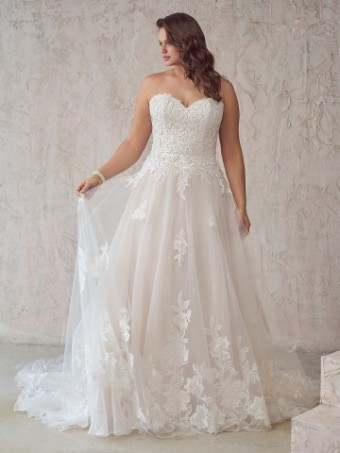 Maggie Sottero #BRITNEY (22MC932A01 - Unlined Bodice, Glitter Tulle 3) #2 All Ivory (gown with Ivory Illusion) thumbnail
