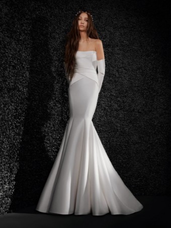 Vera Wang Bride #Lucille - Eco Mikado #0 Off White thumbnail
