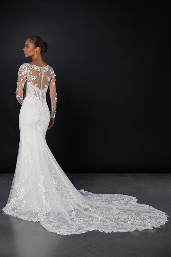 Martina Liana #1867 #1 (IV-RM) IVORY LACE AND TULLE OVER RUM GOWN thumbnail