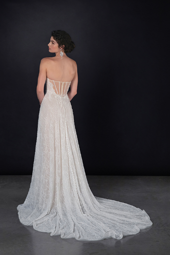 Martina Liana #1841 #1 (IVRM-PL) IVR LACE & TULLE OVER RUM GOWN W PLN TULLE INNER BK BOD ONLY thumbnail