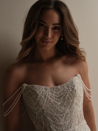 Sottero and Midgley #CONSTANCE (25SS348A01) #4 Ivory/Silver Accent over Soft Nude (gown with Natural Illusion) thumbnail
