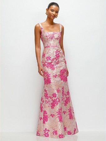 Dessy #3174HPJ #0 Hibiscus/Pink Floral/Jacquard thumbnail