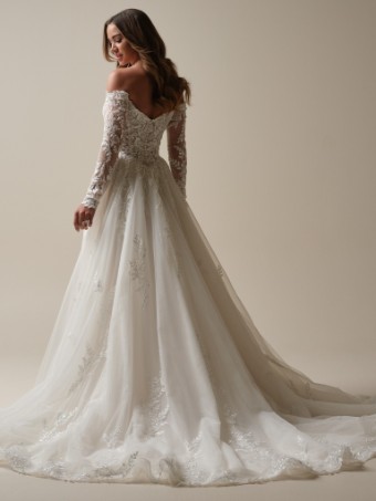 Maggie Sottero #RITA (25MZ359A01) #4 default Ivory/Silver Accent over Soft Pearl (gown with Natural Illusion) thumbnail
