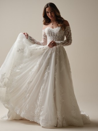 Maggie Sottero #RITA (25MZ359A01) #0 default Ivory/Silver Accent over Soft Pearl (gown with Natural Illusion) thumbnail