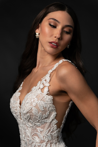 Martina Liana #ML1908 #2 (IVIV-PL) Ivory Lace & Tulle over Ivory Gown w Porcelain Tulle Illusion thumbnail