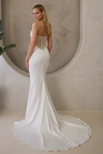 Casablanca Bridal LeBlanc #LE164 #1 Diamond White/Nude thumbnail