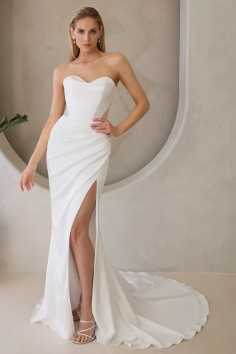 Casablanca Bridal LeBlanc #LE164 #0 Diamond White/Nude thumbnail