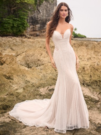 Sottero and Midgley #IRAVATI (24SB145A01) #2 Ivory over Nude (gown with Natural Illusion) thumbnail