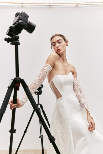 Rivini #Rori  with sleeves and overskirt #1 Ivory thumbnail