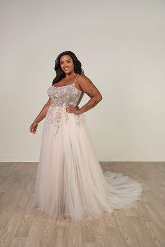 Stella York #8063 #3 Blue/Blush/Almond thumbnail