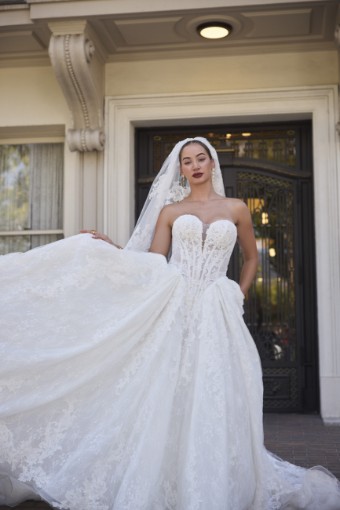 Sottero and Midgley #ZULANI (26SS471A01 ) #0 default All Ivory (gown with Ivory Illusion) thumbnail