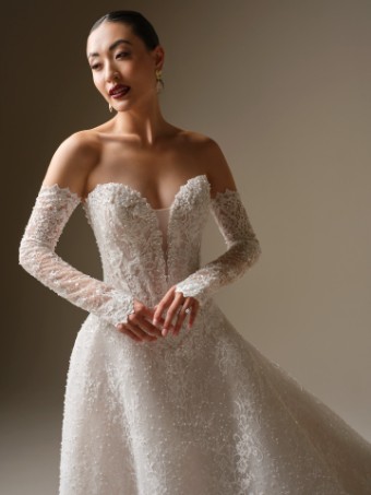 Sottero and Midgley #ANGELICA (26SZ476B01 ) #6 default All Ivory (gown with Ivory Illusion) thumbnail