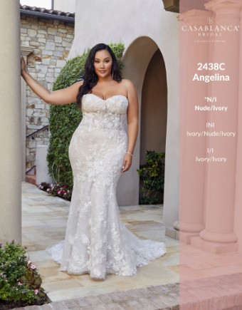 Casablanca Bridal #2438 #1 Nude/Ivory thumbnail
