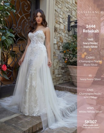 Casablanca Bridal #2444 #4 default Champagne/Nude/Ivory/Silver thumbnail