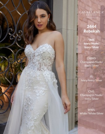 Casablanca Bridal #2444 #2 Champagne/Nude/Ivory/Silver thumbnail