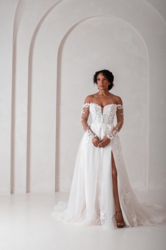 Ritzy Gowns Collection 2 #9054SL #1 Ivory/Sand/Nude thumbnail