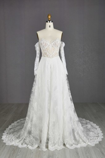 Ritzy Gowns Collection 3 #A8156 - Dress Only #0 default Ivory/Ivory thumbnail